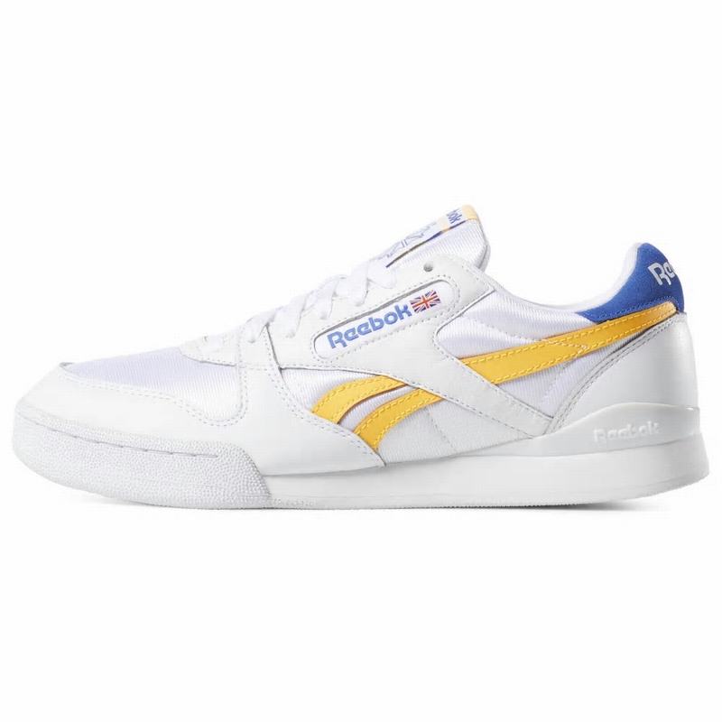 Tenisi Reebok Phase 1 Pro Barbati Albi/Aurii Romania YM1176JD